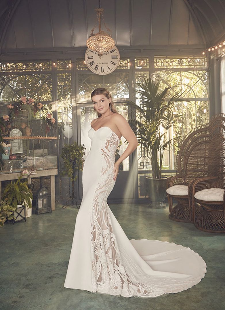 Casablanca Bridal 2493 Melanie Wedding Jumpsuit